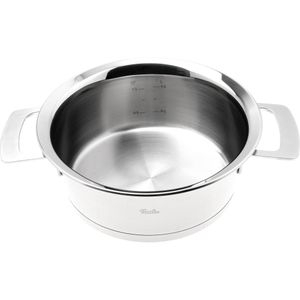 Fissler Phi Collection 016-123-20-000-0 lage kookpan, 20 cm, 2.3L, glazen deksel