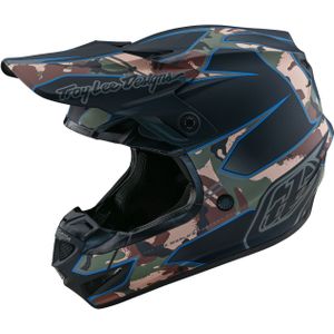 Troy Lee Designs SE4 Polyacrylite Matrix MIPS Motorcross Helm