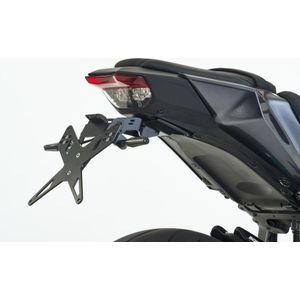 PROTECH kentekenplaathouderset inclusief reflector en plaatverlichting roestvrij staal/gepoedercoat aluminium zwart