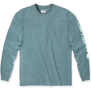 Carhartt Sleeve Logo T-Shirt L S Sea Pine Heather