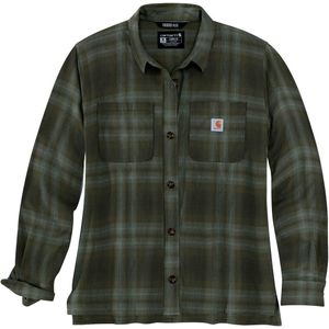 Carhartt - Midweight Flannel L/S Plaid Shirt - Overhemd - Rood - Katoen