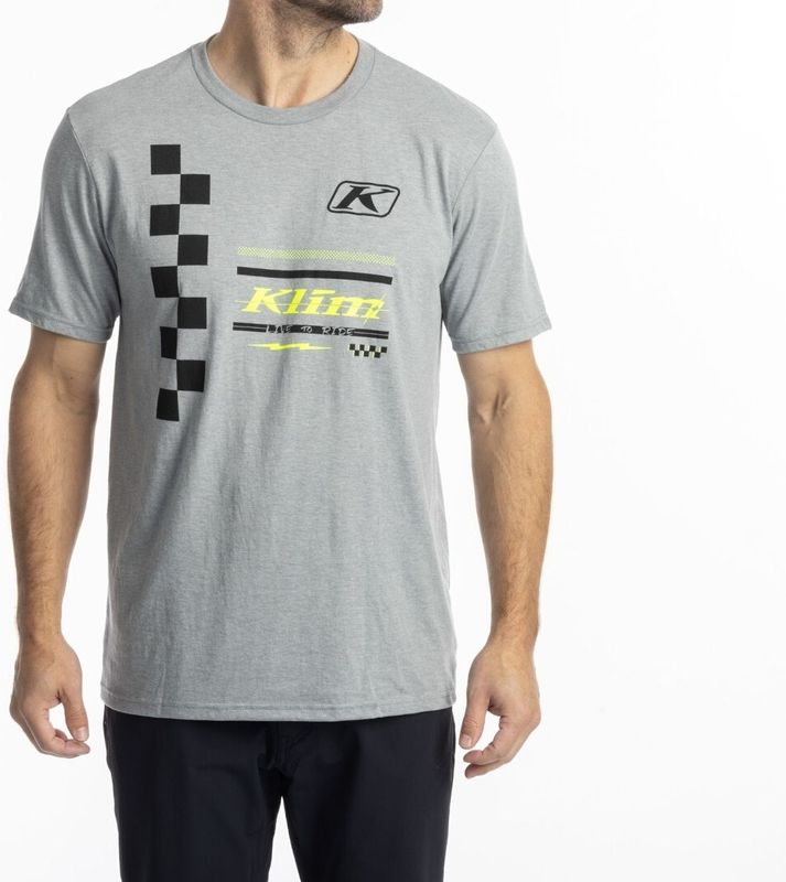 Klim Checkered Flag Tri-Blend T-shirt