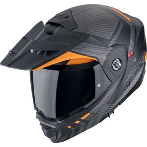 Scorpion - ADX-2 - Systeemhelm - Zwart Oranje - Polycarbonaat