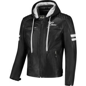 Rusty Stitches Super Jari Hooded V2 Motorfiets lederen jas