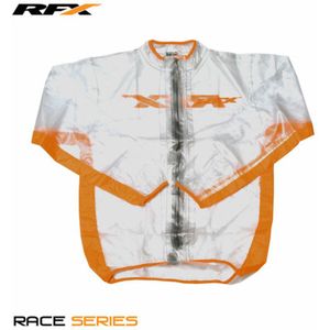 RFX Sport RFX Regenjas (Transparant/Oranje) - XL kindermaat (12-14 jaar)