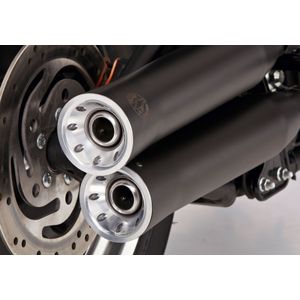 FALCON Double Groove slip op uitlaat bekleed roestvrij staal mat zwart