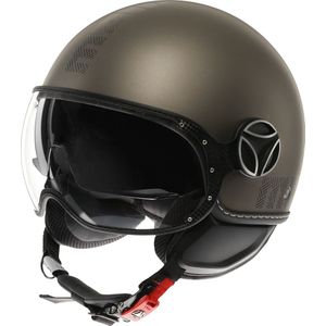 Momodesign - FGTR - Motorhelm - Matte Zwart - Carbonvezel - Handgemaakt Leer