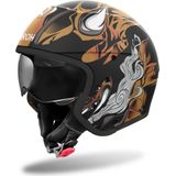 Airoh J110 Oni - Modulaire Helm - Zwart/Oranje