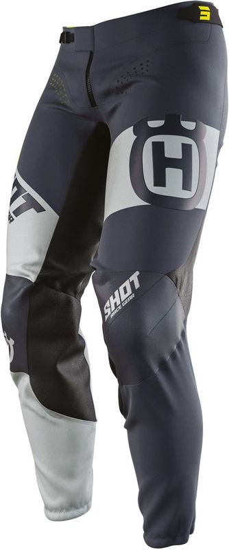 Shot - Husqvarna Off-road Broek - Zwart - Poly-stretchstof - Geventileerde Binnenvoering