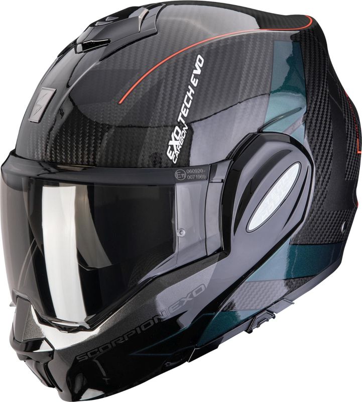 Scorpion EXO-Tech Evo Carbon Cad Opklapbare helm