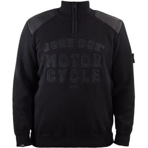 John Doe Knit Zip Big Logo Pullover