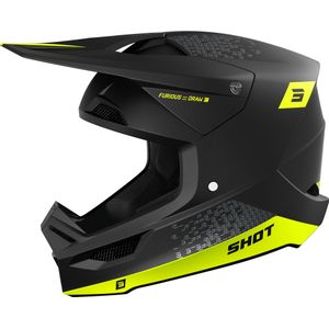 Shot - Furious Offroadhelm - Zwart - SRS Synthetische Versterkte Schaal