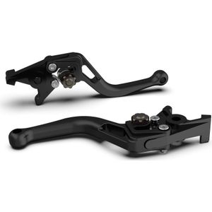 LSL Brake hendel BOW R20, korte, zwarte parel gestraald/antraciet