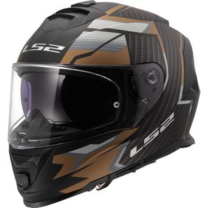 LS2 - FF800 Storm II - Integraalhelm - Zwart Goud - Mat Goud Zilver Carbon