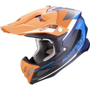 Scorpion - VX-22 Air Beta - Offroad Helm - Blauw Matt Oranje - Helm