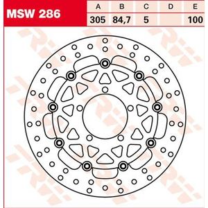 TRW Lucas Brake disc MSW286, drijvend