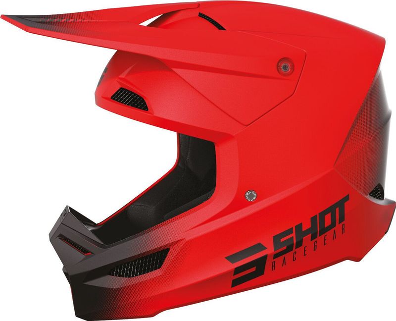 Shot - Race Offroadhelm - Zwart - SRS Synthetisch Versterkte Schaal