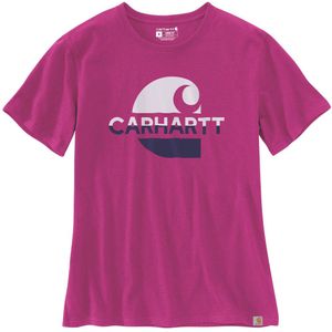 Carhartt Loose Fit Heavyweight Faded C Graphic Dames T-Shirt