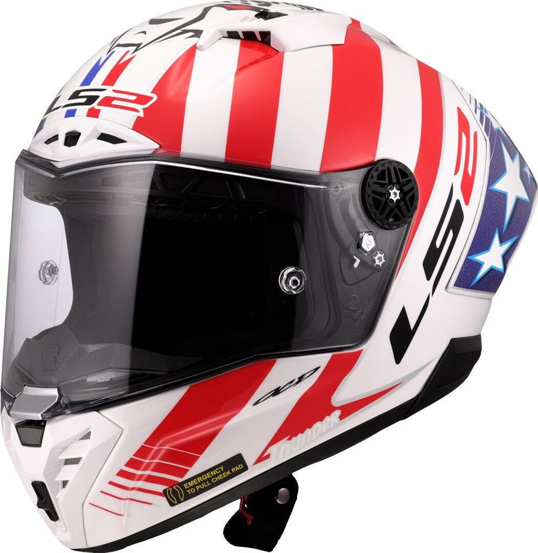 LS2 FF805 Thunder GP Baz Replica Carbon Helm