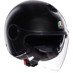 AGV - Eteres E2206 Open Helm - Mono Matt Zwart - Lichtgewicht Constructie