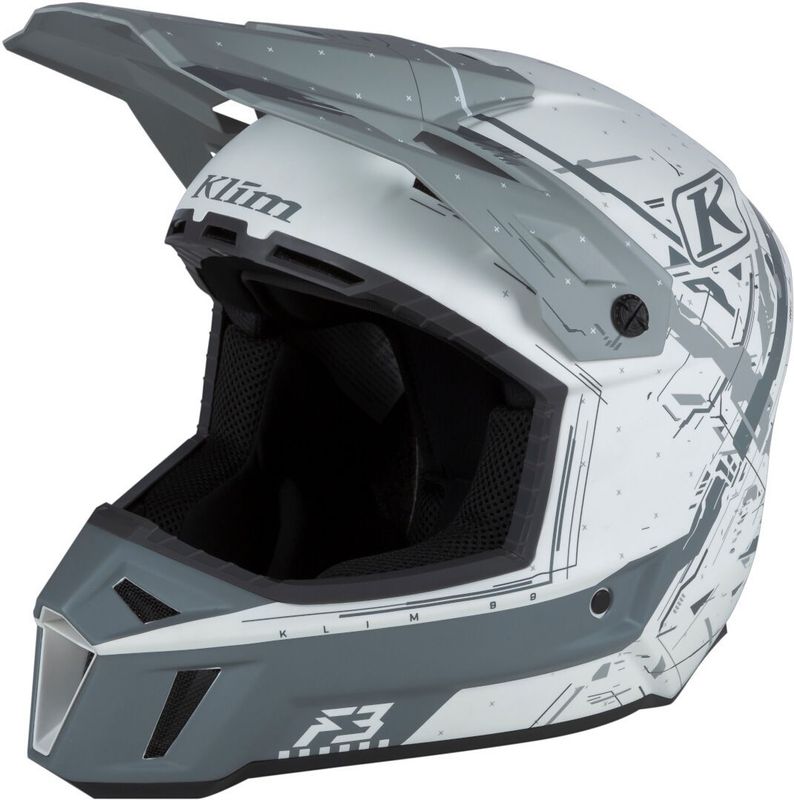 Klim - F3 Offroadhelm - Wit - Composiet - Lichtgewicht - Ventilatie