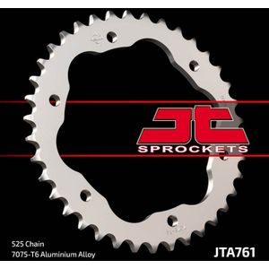 JT SPROCKETS Stalen standaard achtertandwiel 761 - 525 - Vereist een achtertandwieldrager