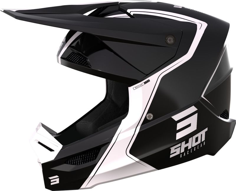 Shot - Furious Offroadhelm - Zwart - SRS Synthetische Versterkte Schaal