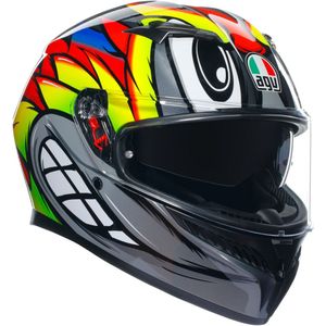 AGV - K3 E2206 Mplk Birdy 2.0 - Helm - Grijs Geel Rood