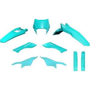 Race Tech Plastic Kit 6 stuks Aquamarijn Groen