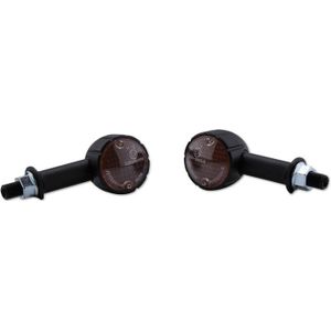 HIGHSIDER Smart Arizona Bulb Mini Indicator Body Zwart / Lens Gerookt (Paar), Voor & Achter