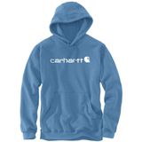 Carhartt - Signature Logo Midweight Hoodie - Groenblauw - Heren Sweatshirt