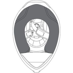 AGV - K6 S / K6 - Wangkussens - Zwart - Originale Vervanging