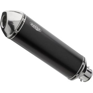SHARK EXHAUST DSX-5 geëxeerd aluminium/eindkap geborsteld roestvrij staal zwart