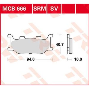 TRW Lucas Remblok MCB666