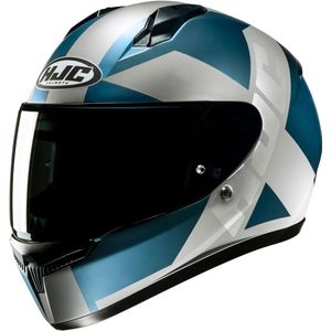 HJC - C10 - Integraalhelm - Wit Turquoise Blauw - Polycarbonaat