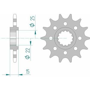 AFAM Standaard stalen tandwiel 24507 - 520