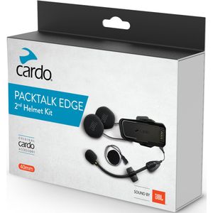 Cardo - Packtalk Edge Intercom Audiokit - 40 mm Luidsprekers - Verwisselbare Microfoons