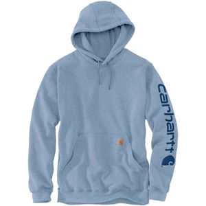 Carhartt - Midweight Sleeve Logo Hoodie - Zwart - Katoen
