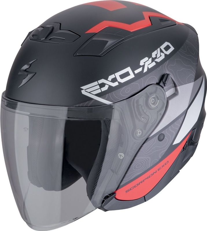 SCORPION EXO-230 - Open Face Helm - Zwart - Polycarbonaat