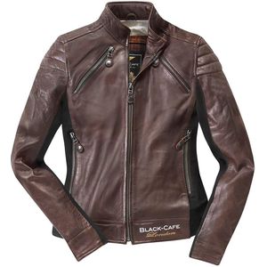 Black-Cafe London Semnan Dames motorfiets lederen jas
