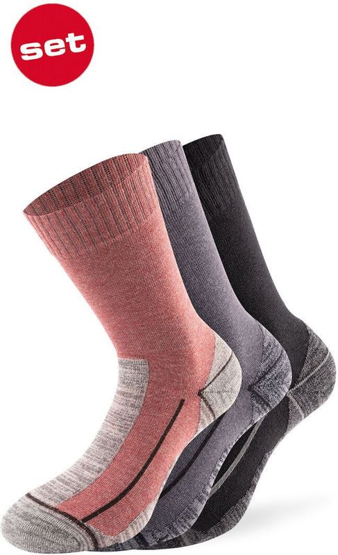 Lenz - Performance - Sportsokken - Zwart/Antraciet - 3 Paar