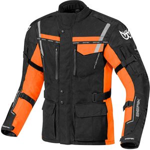 Berik - Torino - Motorfiets Textiel Jas - Waterproof - Zwart - Polyester