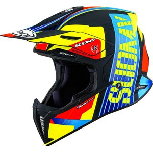 Suomy - X-Wing Amped E06 - Motorcross Helm - Zwart - Kunststof