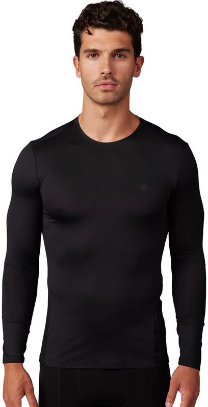 Tecbaselayer - Lange Mouwen - Herenondergoed - Zwart - Gerecycled Polyester