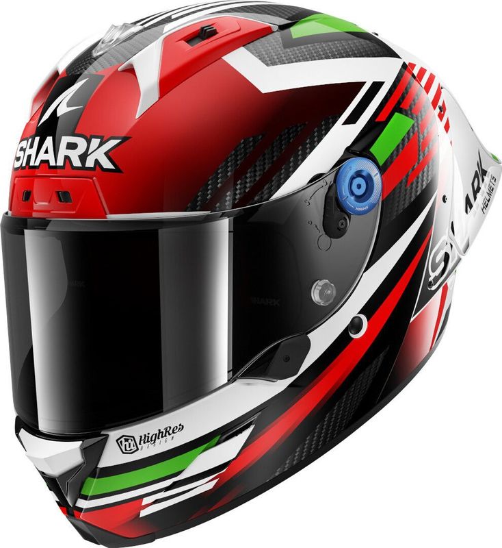 SHARK - Aeron-GP FIM Racing 1 - Integraalhelm - Carbon/Rood/Groen