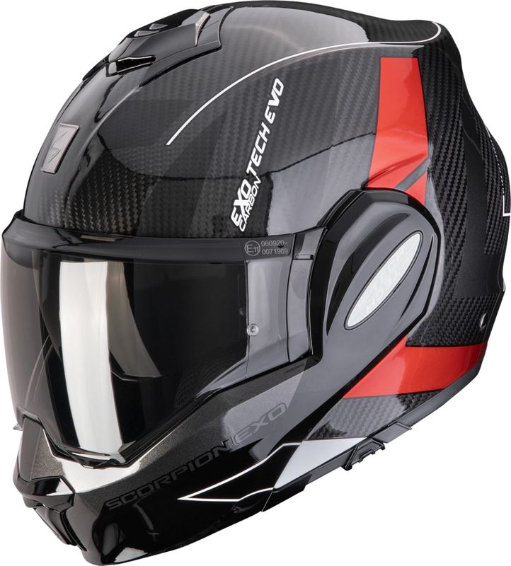 Scorpion EXO-Tech Evo Carbon Cad Opklapbare helm