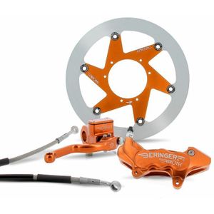 Beringer Top Race Compleet Remsysteem 16.5'' Wiel Aerotec® Axiale Remklauw 6 Zuigers - Oranje