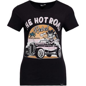 Queen Kerosin The Hot Road Rebel Dames T-Shirt