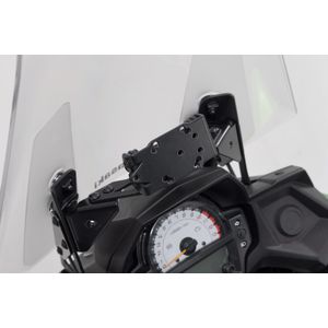 SW-Motech GPS mount voor cockpit - Zwart. Kawasaki Versys 650 (14-21).