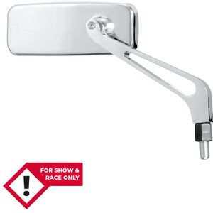 SHIN YO Stuurspiegel, rechthoekig, aluminium, chroom
